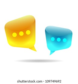 Bubble Chat (Vector illustration of chat room discussion)