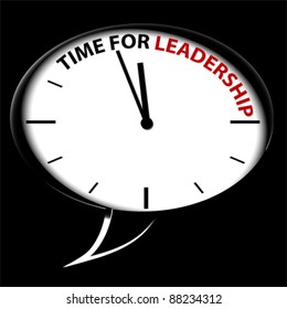 Bubble Clock "Time for leadership"