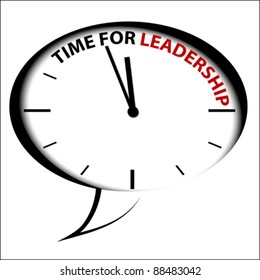 Bubble Clock "Time for leadership"