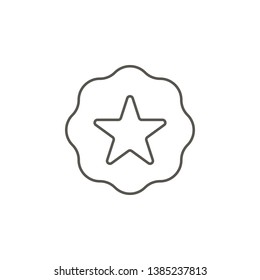 Bubble, cloud, star vector icon. Element of simple icon for websites, web design, mobile app, info graphics. Thick line icon for website design and development