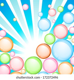 bubble color background