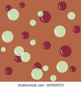 Bubble color seamless pattern. Fashion graphic background design. Modern stylish abstract texture. Colorful template for prints, textiles, wrapping, wallpaper, website etc. Vector illustration