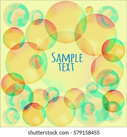 Bubble colorful background