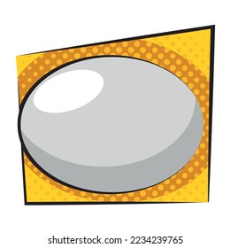 bubble comic pop art icon isolated