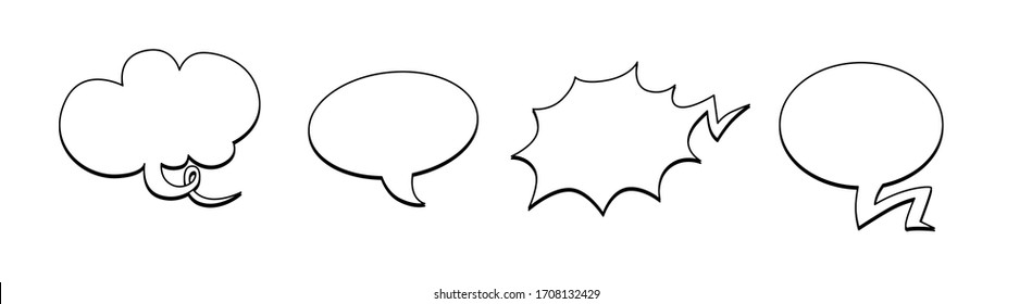 Bubble comic speech, great design for any purposes. Sticker design. vector illustration