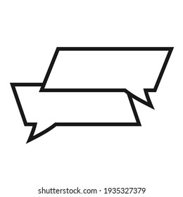 Bubble comic speech set, great design for any purposes. Sticker design. vector illustration. Vector EPS10