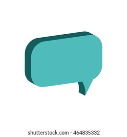 bubble communication message speak icon. Isolated and flat illustration. Vector graphic