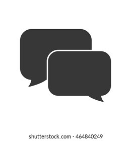 bubble communication message speak icon. Isolated and flat illustration. Vector graphic