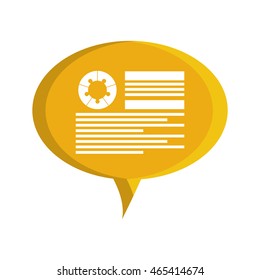 bubble communication speak chat icon. Isolated and flat illustration. Vector graphic