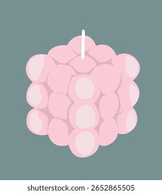 Vela do cubo da bolha.Vela em forma de cubo de bolha decorativa para a decoração da casa, 