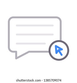 bubble cursor color line icon