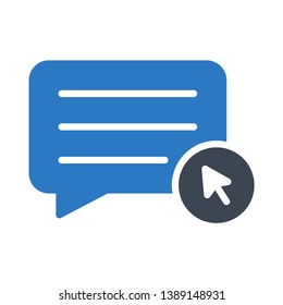 bubble cursor glyph double color icon