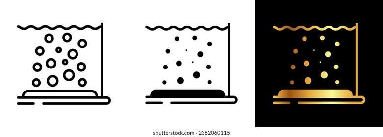 The Bubble Curtain icon captures the essence of aquatic beauty and tranquility.