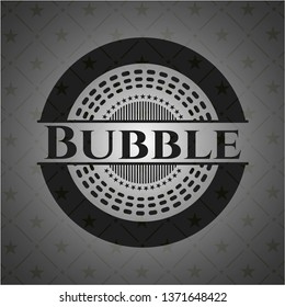Bubble dark emblem. Retro