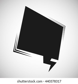 bubble design. communication icon. Flat illustration, vector 