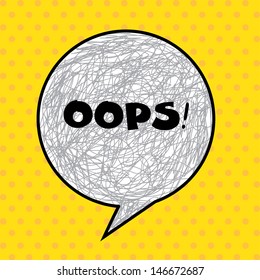 bubble design over yellow background vector illustration