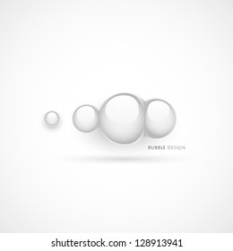 Bubble design. White background. Vector illustration