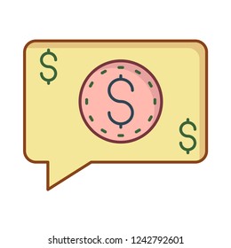 bubble   dollar   message  