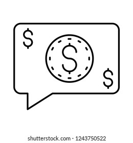 bubble   dollar   message  