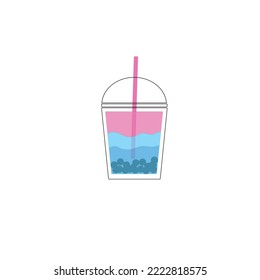 bubble drink colorfull icon, logo, web. simple vector illustration for web, brand, etc