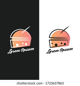 Bubble drink tea logo icon illustration colorful eps 10