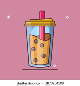 bubble drink vector illustration, suitable for icon images, products, illustrations, and others