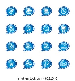 bubble electronics icons