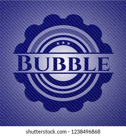 Bubble emblem with jean high quality background