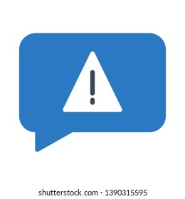 bubble error glyph double color icon