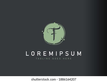Bubble F letter logo design. illustration of abstract bubble F letter icon design. Vector design