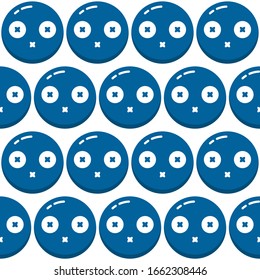 Bubble Facial Emoticon Seamless Pattern