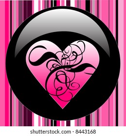 bubble with fancy heart