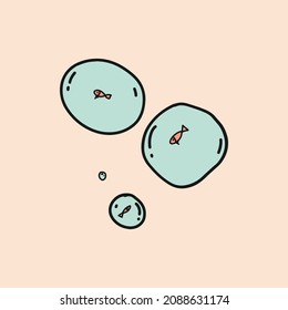 bubble fish icon, editable vector file for all of your graphic needs.