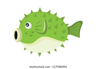 bubble fish vector illustration, animal vector