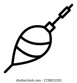 Bubble fishing float icon. Outline bubble fishing float vector icon for web design isolated on white background
