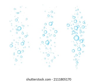 Bubble fizz water vector champagne soda sparkle underwater bubbles background. Fizz foam liquid transparent