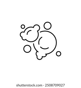 Bubble, Foam, Cleaning Flat Icon for design. Suitable for infographics, books, banners and other designs