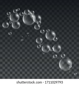 Bubble. Foam. The composition of the bubbles of soap solution
