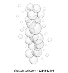 Bubble Foam Icon Realistic Illustration Bubble Stock Vector (Royalty ...