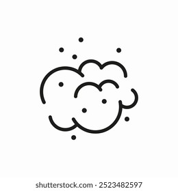 Vector de signo de icono de espuma de burbuja