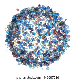 Bubble globe for design project - vector illustration 