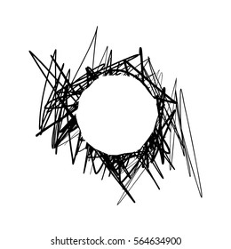 Bubble grunge style. Spray and scratches. place for text
