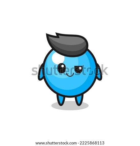 bubble gum cartoon with an arrogant expression , cute style design for t shirt, sticker, logo element