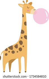 Blasen-Gummi-Giraffen-Tiere lustig