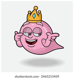 Bubble Gum Mascot Character Cartoon With Smug expression. For brand, label, packaging and product. Vector Illustrations