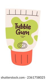 Ilustración del vector de tubo de goma de burbujas