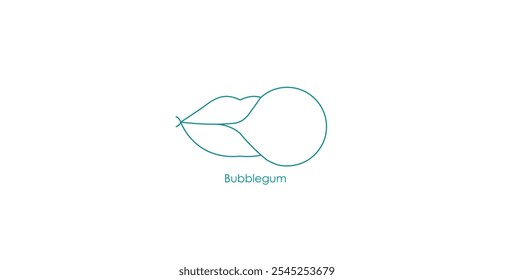 Bubble Gum Vape Icon Design Vector Illustration