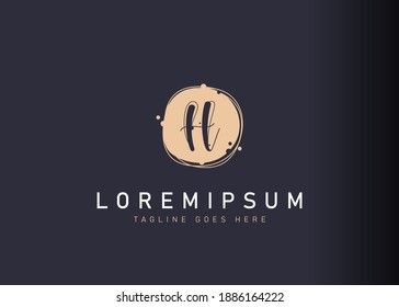 Diseño del logo de la letra Bubble H. ilustración del diseño de icono de letra H de burbuja abstracta. Diseño de vectores