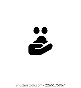 Bubble hand wash with soap Icon, Logo, and illustration Vector