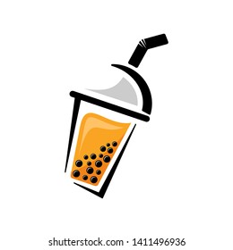 bubble ice drink logo vector 